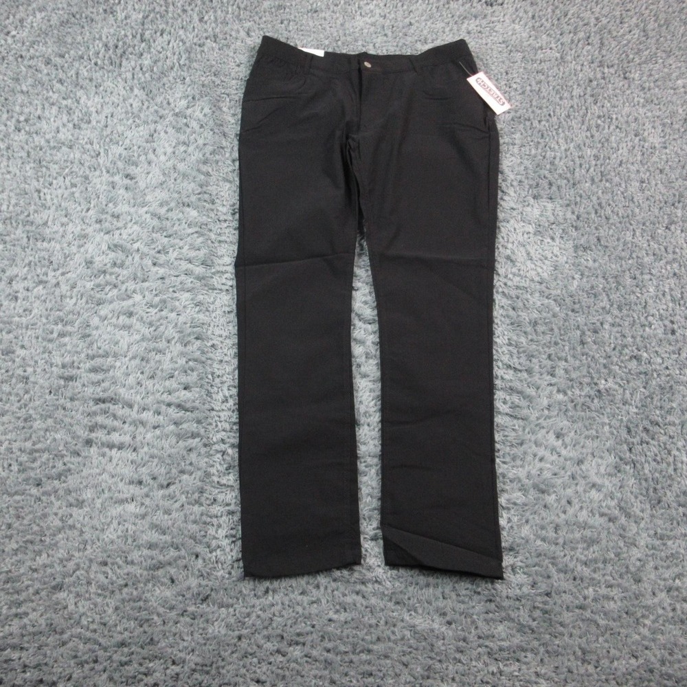 Authentic Galaxy Pants Juniors 13/14 Black School Super Stretch 34x30.5* NWT